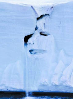 冰川融化坍塌瞬间被拍下 天辰注册呈现“哭泣的脸”